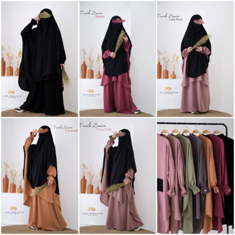 TUNIK ZINNIA BY ALFI HURAIYAH | TUNIK SET ROK