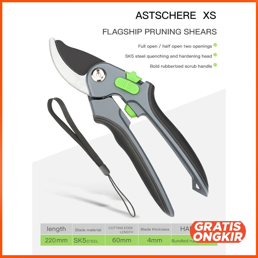 Gunting Taman Ranting Tumbuhan Bunga Shear Scissors 1020