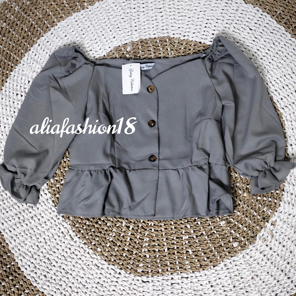 BLOUSE RAYA / BLOUSE BAHAN SHAKILA / STYLE KOREAN KEKINIAN