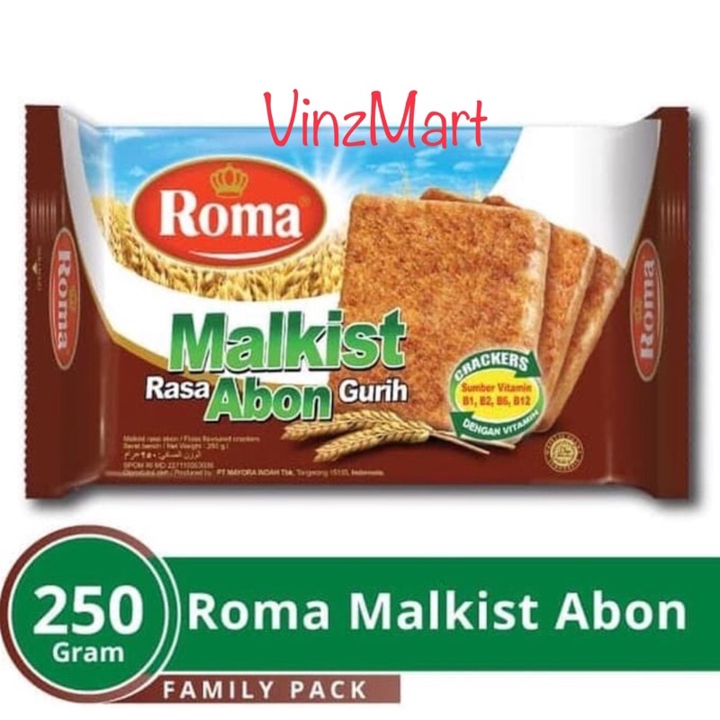 

Roma Malkist Rasa Abon Gurih 250 gr