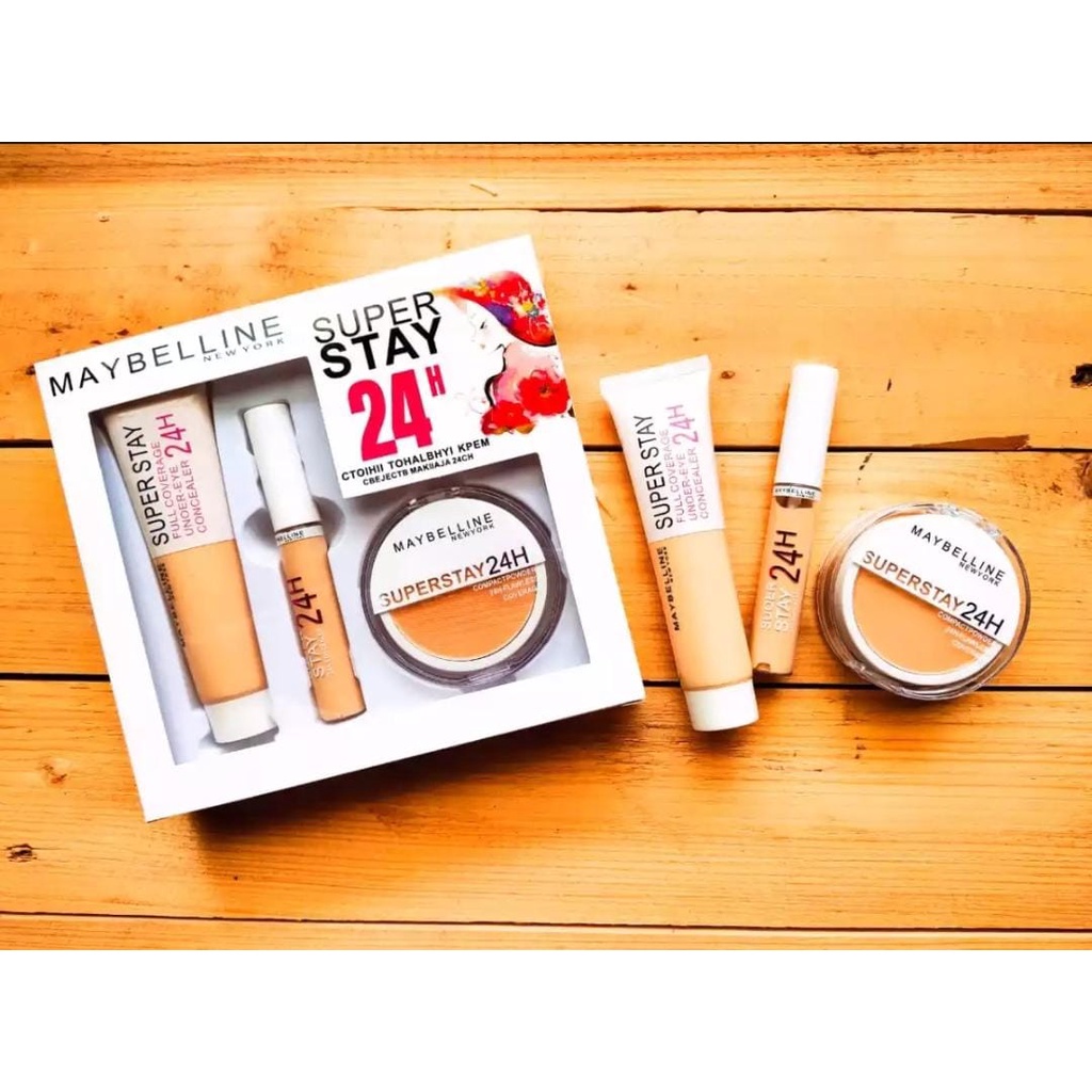 Maybelline SuperStay 24 Set 3in1 Box Putih