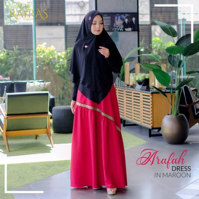 Rayras - ARAFAH DRESS In Maroon