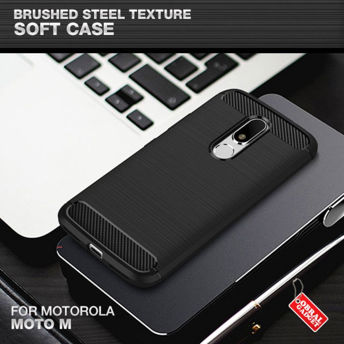 Soft Case Motorola Moto M Brushed Steel Silicon Jelly Case