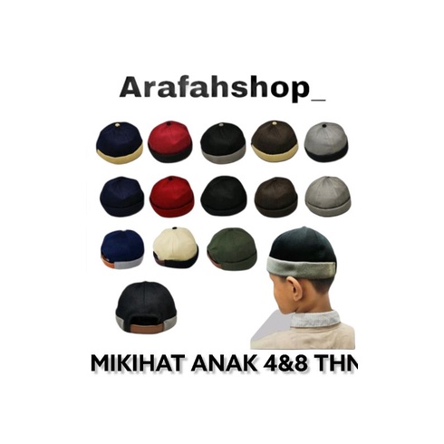 topi peci anak polos /topi uas/ topi peci gaul