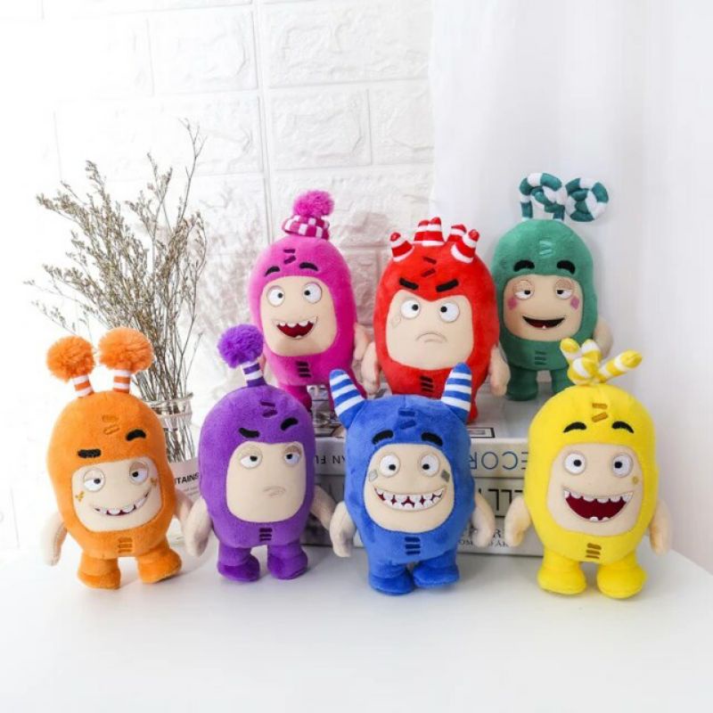 ORIGINAL Oddbods Kartun Gelembung Pogo Zee Jeff Sekering Licin Mainan Mewah Boneka Boneka Lucu untuk