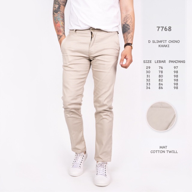 Celana Chino Panjang Pria Murah Terbaru Celana Kerja Slimfit Strech Korean Style Jumbo 33-38