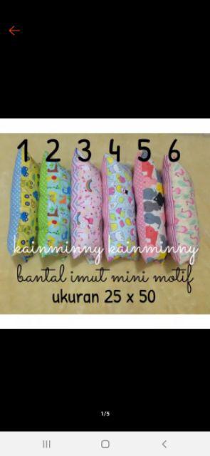 Bantal Imut Mini Motif Ukuran 25x50
