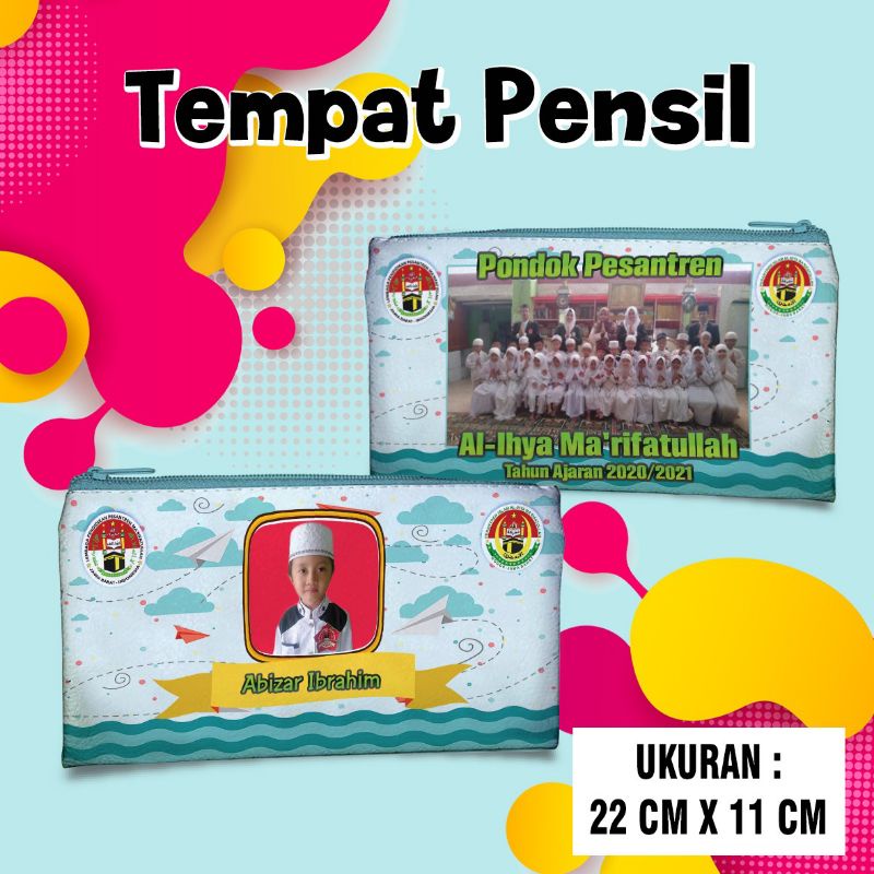 

tempat pensil custom Foto Tulisan Nama Untuk kenang kenangan Anak Sekolah Free Desain