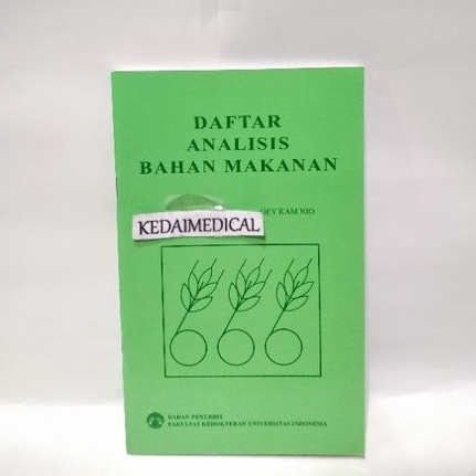 BUKU DAFTAR ANALISIS BAHAN MAKANAN UI 2015