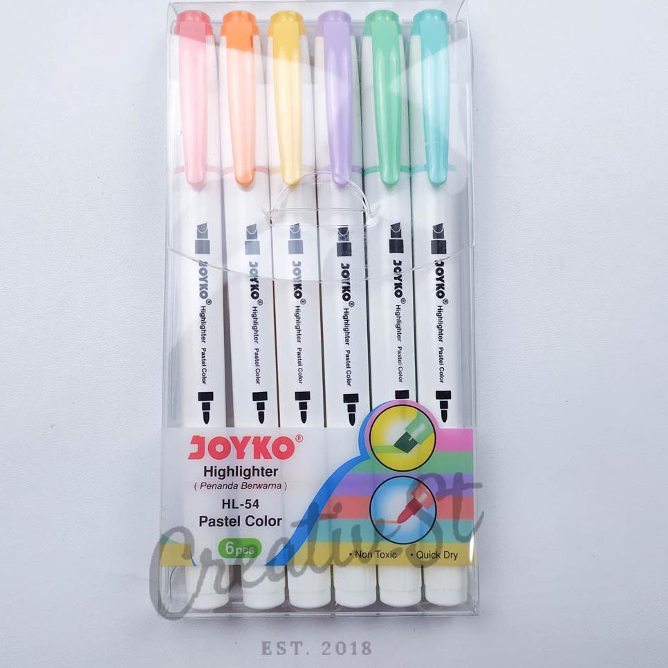 

Terkini RGANL Highlighter PASTEL Colour Joyko (Hl 54) 6 Color 071 Terlaris