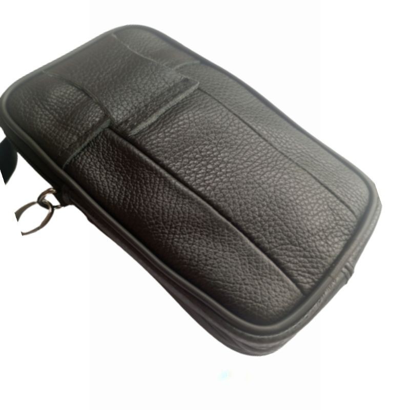 sarung HP kulit asli double ukuran  besar 7 inch plus selempang