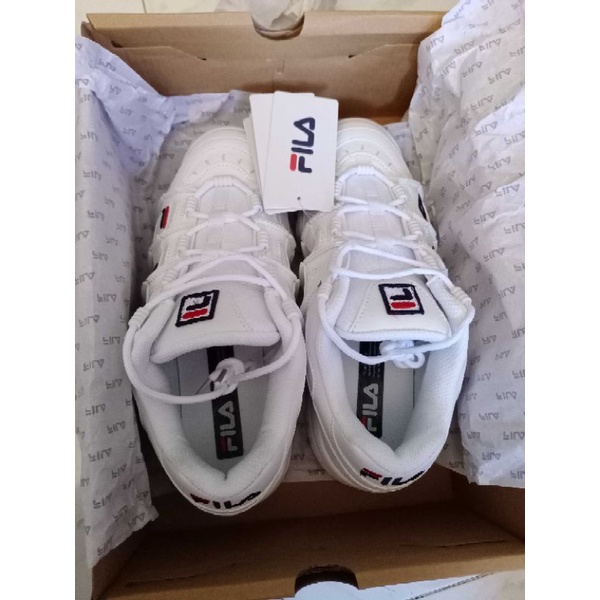 [BOOKED] SEPATU ORI FILA X BTS BARRICADE XT 97 WHITE JUNGKOOK