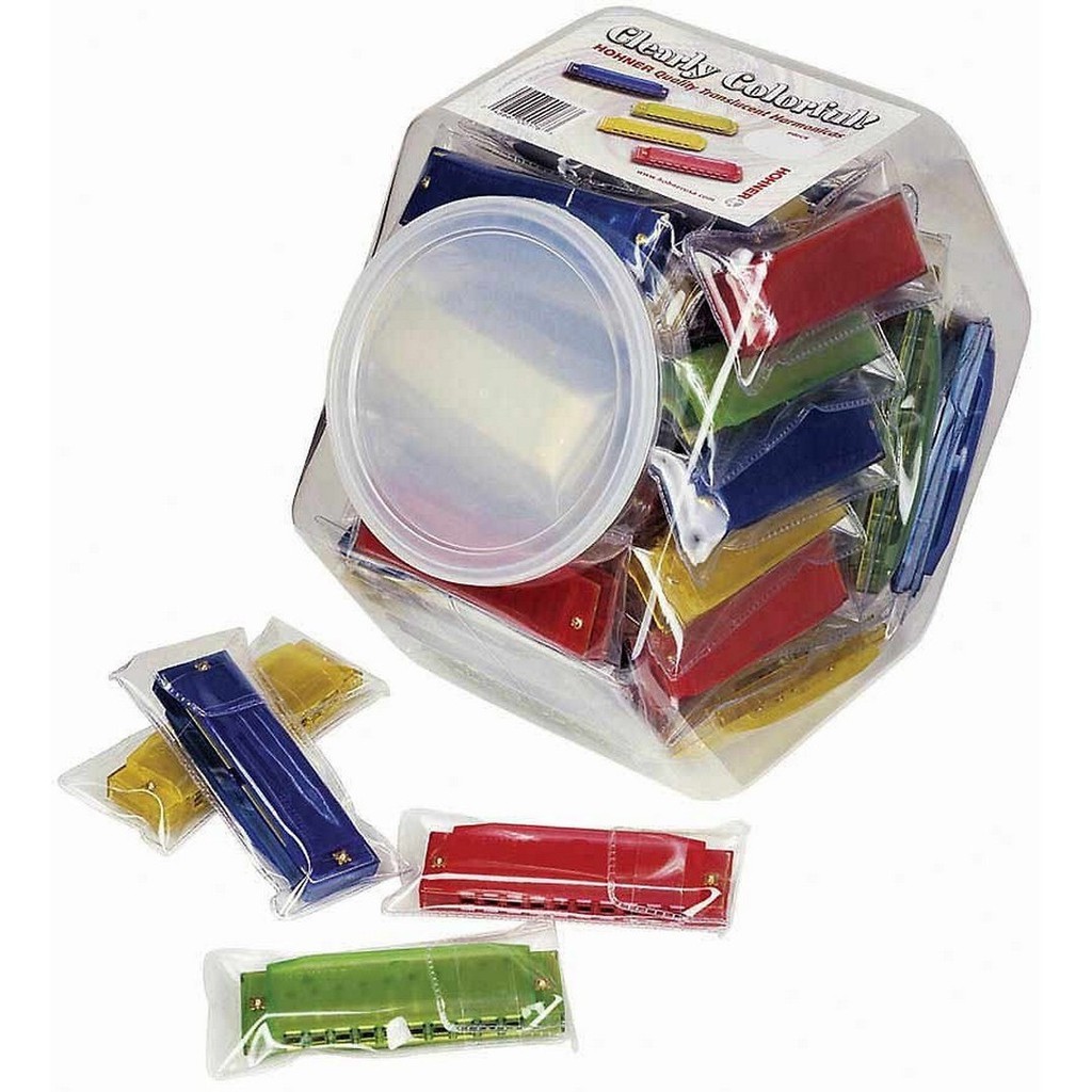 Harmonika Hohner Clearly Colorful Harmonica 10 Lubang Nada C