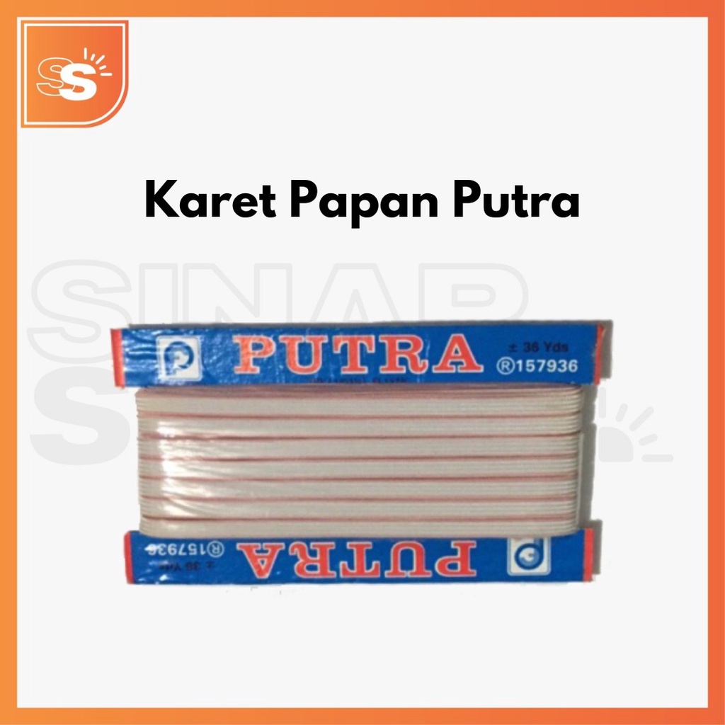 Karet Papan Putra Elastis 36 Yard 7mm / Karet Celana / Tali Kolor