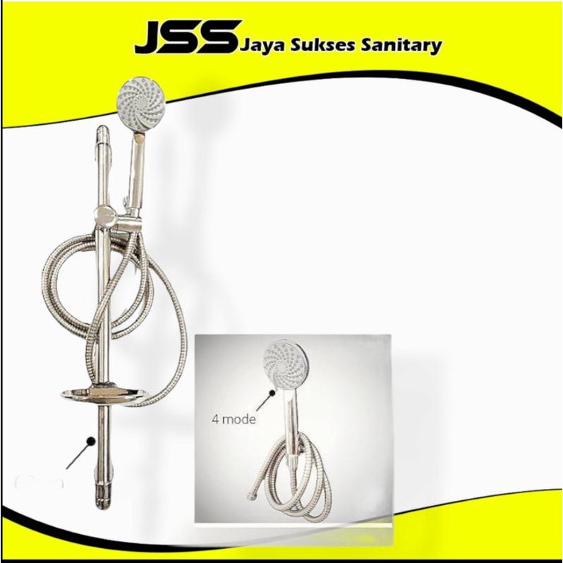 Shower Kamar Mandi Sower tiang set coulom stainless Shower Bulat 4 Jenis Semburan Air