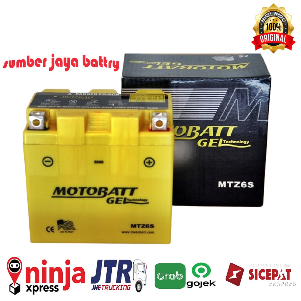 aki Motor Suzuki Satria Fu 150 Honda Vario 125 led PCX 150 CBR CB150R MTZ6S aki Motobatt Gel ORI