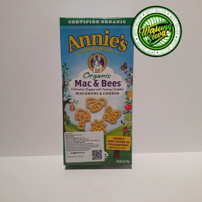 

annie's organic mac & bees macaroni and cheese 170gr