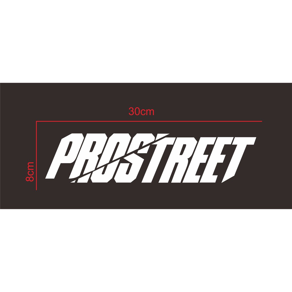 

sticker cutting prostreet uk 30x8cm