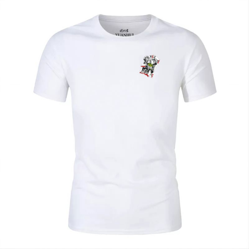 Kaos Pria Kartu Lengan Pendek Baju Distro Oblong Atasan Dewasa Cod