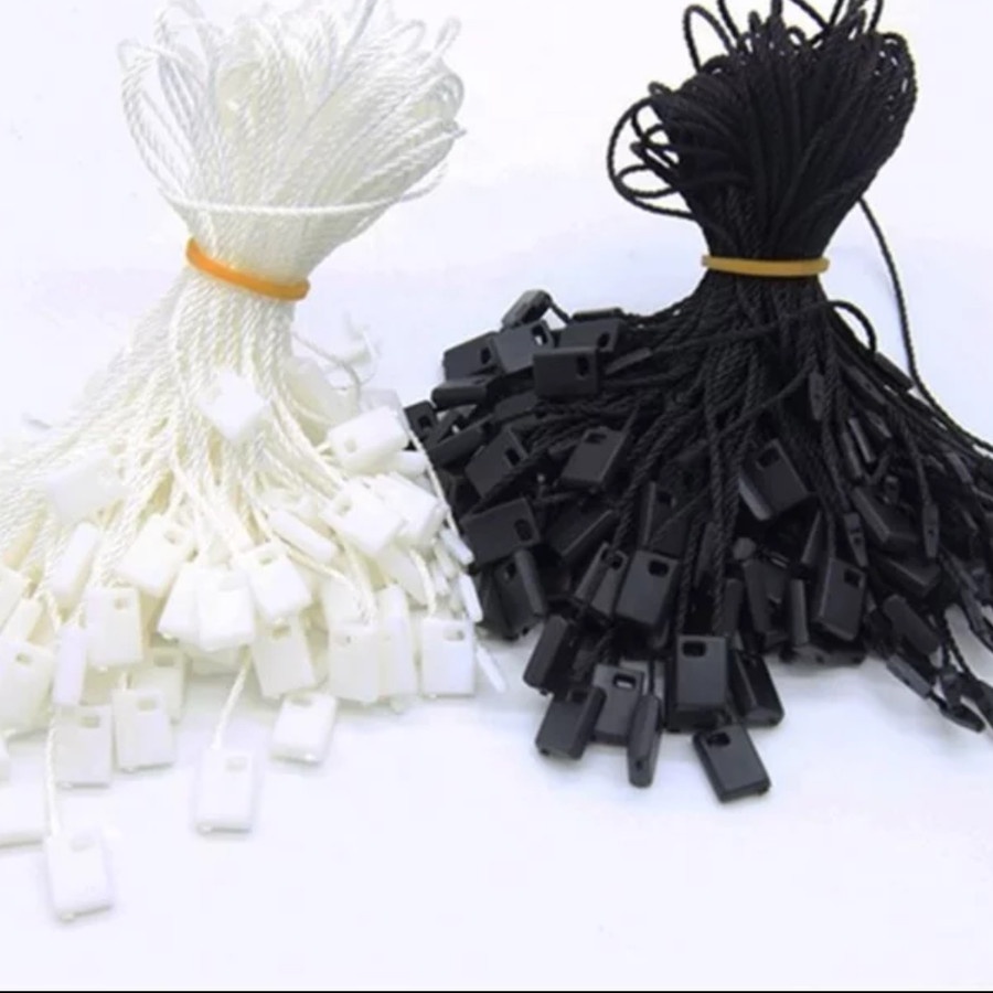 

Tali HangTag Tali Gantungan Label Baju - Hitam / Putih