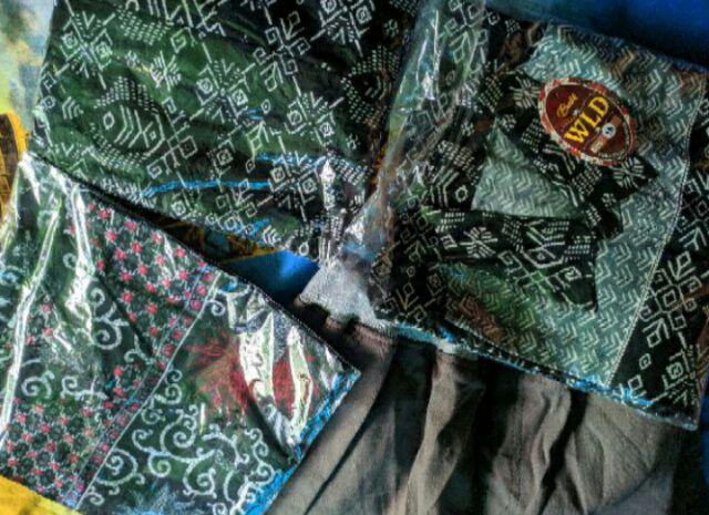Batik Couple Keluarga Sania Ruffle Ori Ndoro Jowi Dnt Motif Kembang Langit