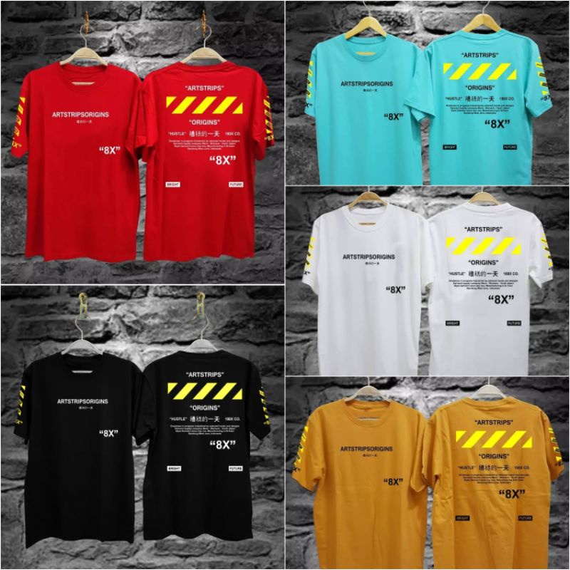 Kaos Distro tulisan Artstrips Combed Allsize L
