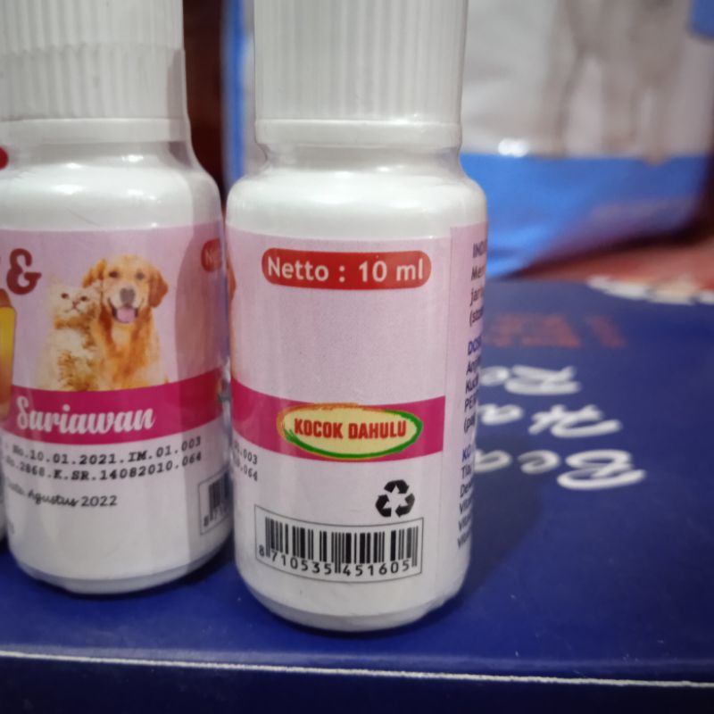 K&amp;J sariawan 10ml / Obat sariawan kucing dan Anjing / obat tetes hewan