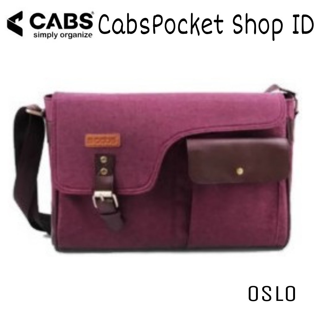 TAS SELEMPANG PRIA dan WANITA UNISEX - CABS POCKET OSLO MAROON -TERMURAH