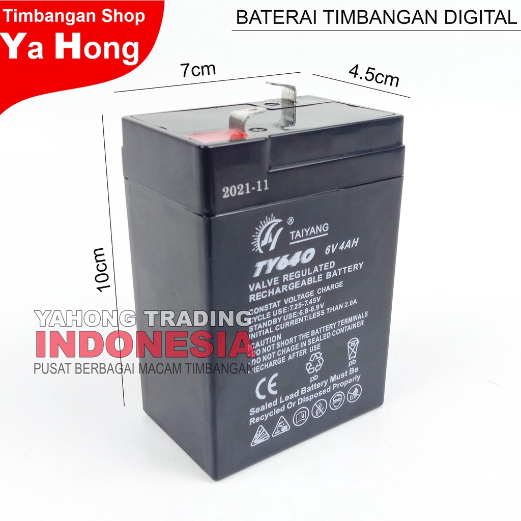 Baterai Battery Batere Timbangan Digital 6v