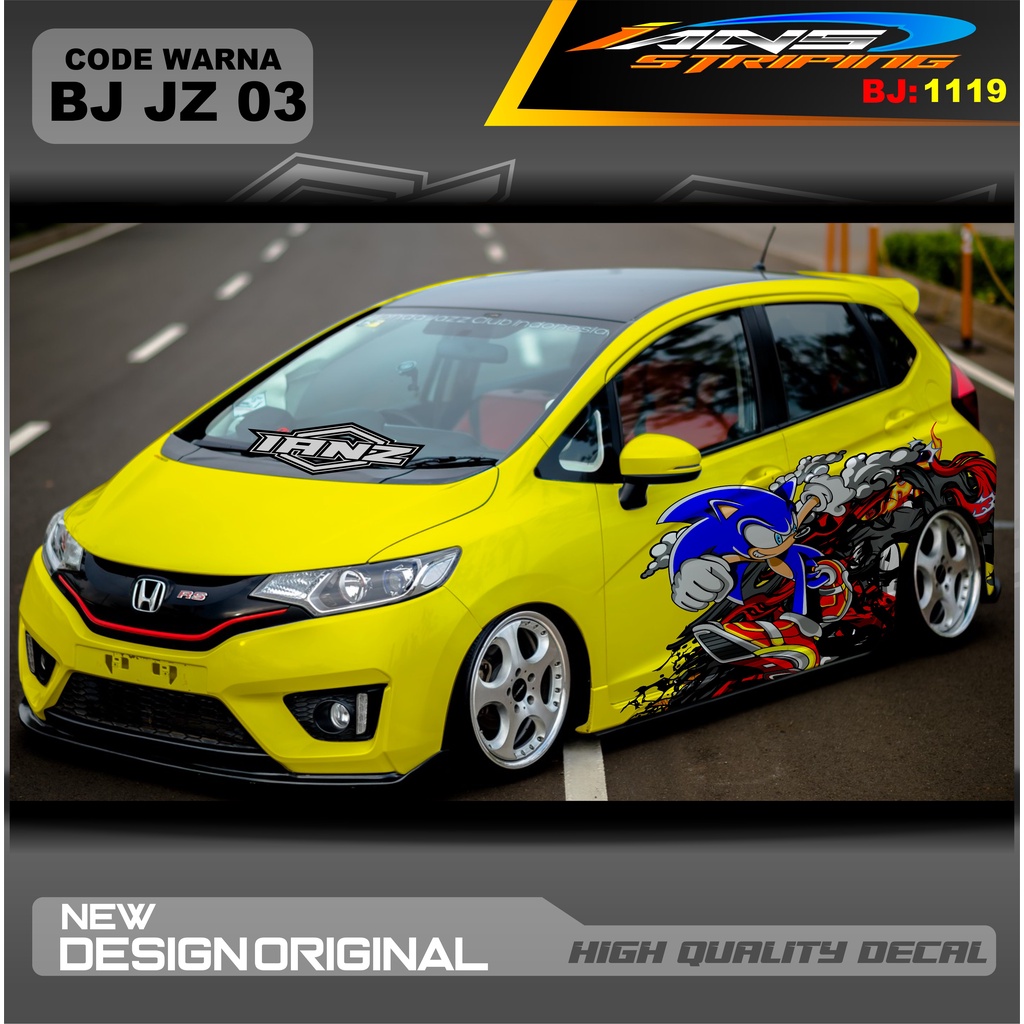 STIKER VARIASI MOBIL JAZZ / STIKER MOBIL BRIO / DECAL STIKER MOBIL SWIFT / STIKER MOBIL TOYOTA / DECAL STICKER MOBIL / STIKER YARIS AYLA