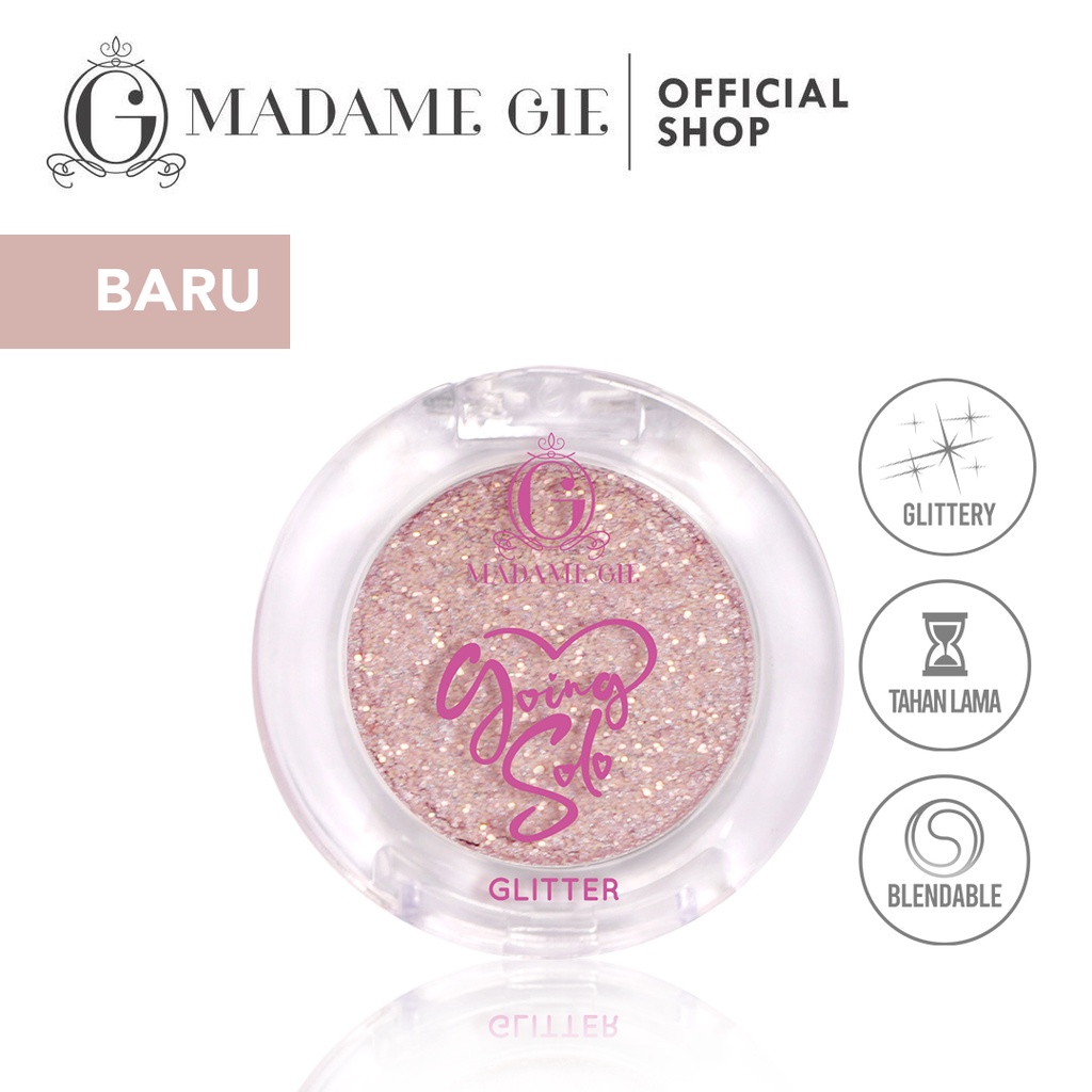 ⭐️ Beauty Expert ⭐️ NUZ - Madame Gie Going Solo Glittery Pressed Eyeshadow MakeUp