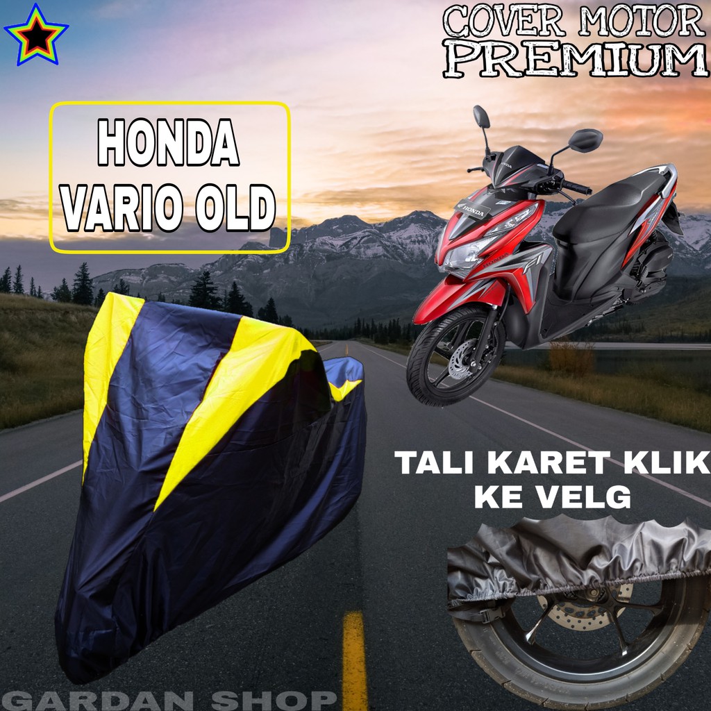 Sarung Motor HONDA VARIO OLD Hitam Kuning Body Cover Penutup Pelindung Motor Honda Vario PREMIUM