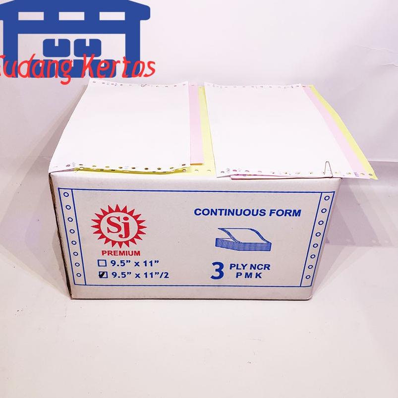 

LANGSUNG KIRIM.. SJ Premium Continuous Form 9.5" x 11/2" 3 Ply NCR - PRS BAGI 2 MHL