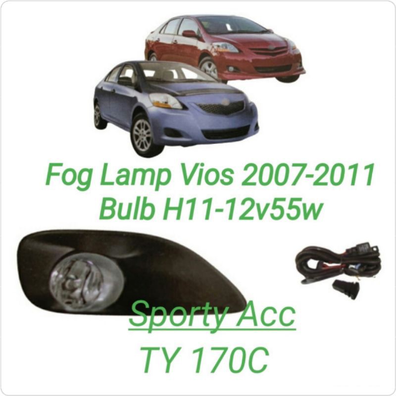 Fog Lamp Vios 2007-2011 TY170c