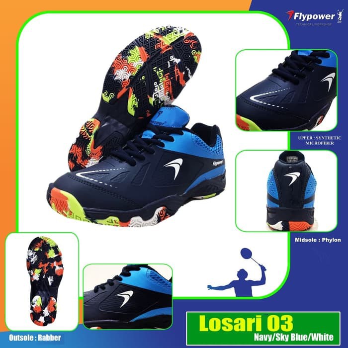 FLYPOWER LOSARI 3 SEPATU BADMINTON ORIGINAL