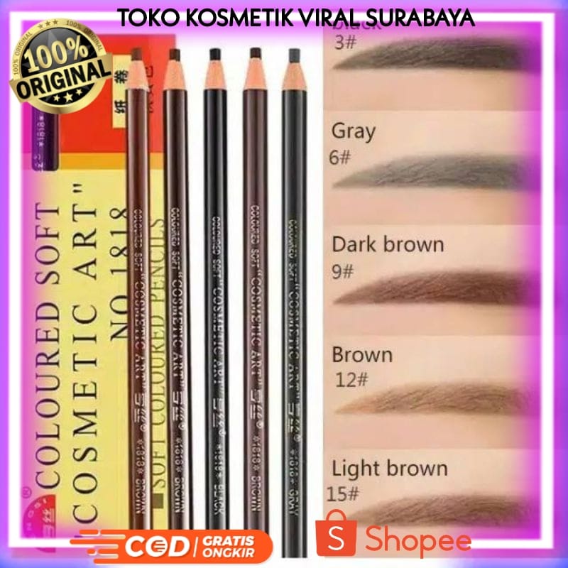 PENSIL ALIS WATERPROOF IMPORT BAGUS TAHAN LAMA ANTI LUNTUR PENSIL ALIS MUA