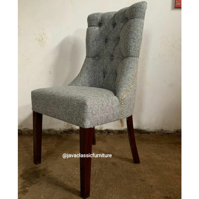 KURSI MAKAN JOK CAFE RESTO MINIMALIS DINNING CHAIR TERAS SANTAI MEWAH DUDUKAN EMPUK KAYU JATI-5