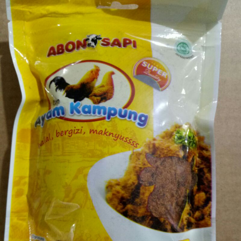 

Abon Sapi Cap Ayam Kampung Premium 100g Siap Saji