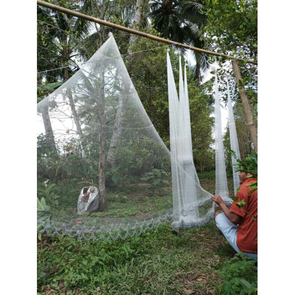 jala ikan kecil ,udang,,wader,benter,uceng,lunjar,,ukuran lobang 3/8 inchi 2,3meter