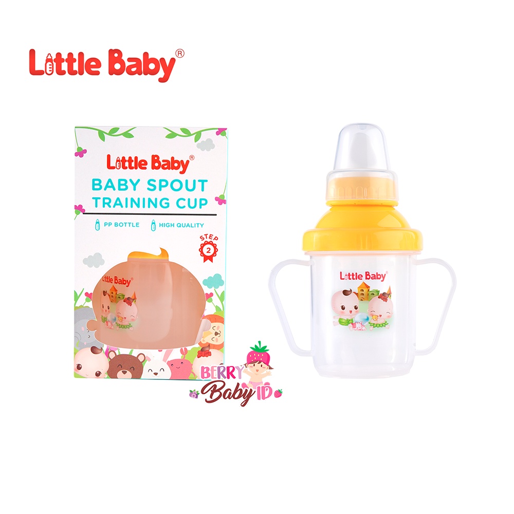 LIttle Baby Training Cup Spout 220ml Cangkir Minum Bayi #1108B Berry Mart