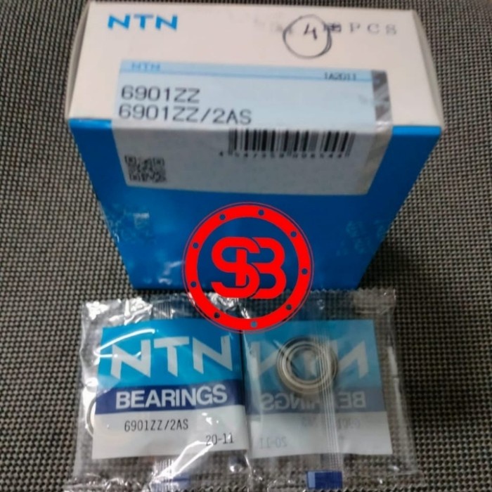 Bearing / Laker / Laher NTN 6901 ZZ tutup besi 6901ZZ