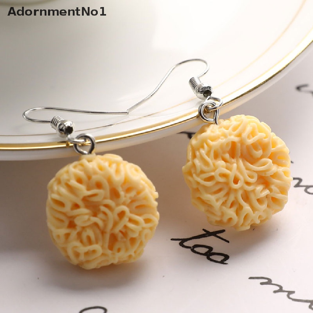 (AdornmentNo1) Anting Tusuk Gantung Desain Mie Instan Kreatif Untuk Wanita