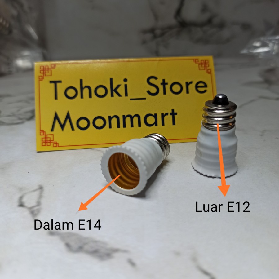 Fitting Converter E14 ke E12 / Fitting Sambung