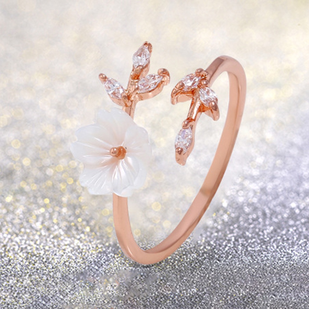 Hu Hu Hu Hu Hu Alat Bantu Pasang Kacamata♡ Cincin Tunangan Desain Ranting Pohonbunga Hias Berlian Imitasi Untuk Wanita
