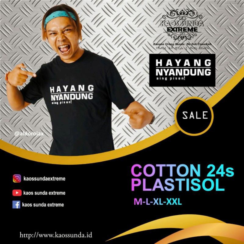 KAOS SUNDA | HAYANG NYANDUNG AING PISAN