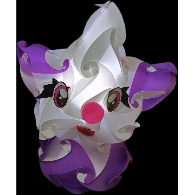 Lampion Tidur kucing Kado ultah anak souvenir ultah anak Lampu Hias / Lampu Lampion Karakter Kepala 