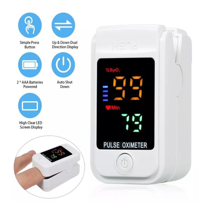 DoCooler Oximeter Pulsa Jari Alat Pengukur Detak Jantung dan Oksigen