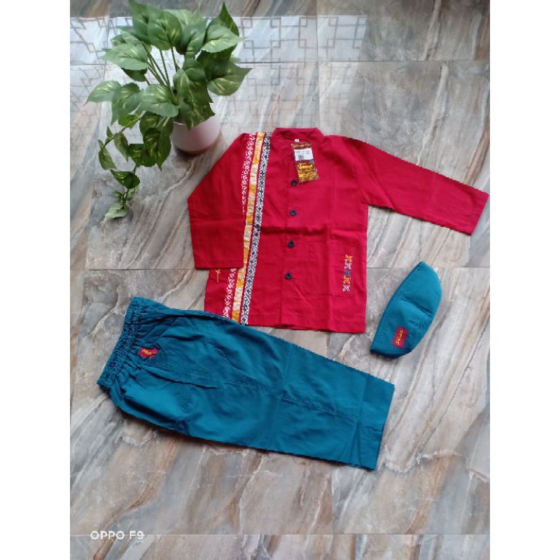 Koko Anak Dannis size 5 merah biru tosca