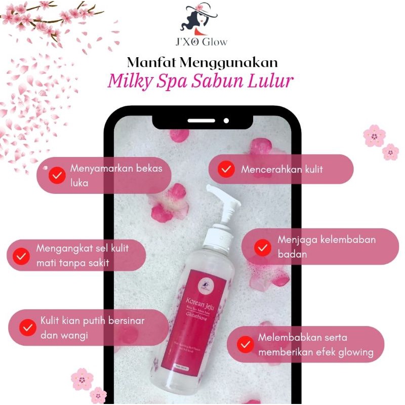 Sabun Lulur Pemutih instant Milky Spa J'XO JXO Glow