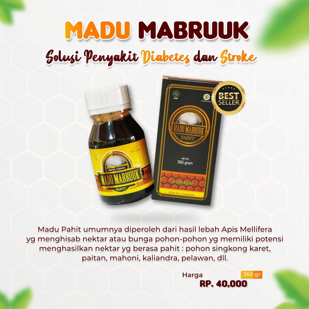 

Madu Mabruuk Pahit 360 gram